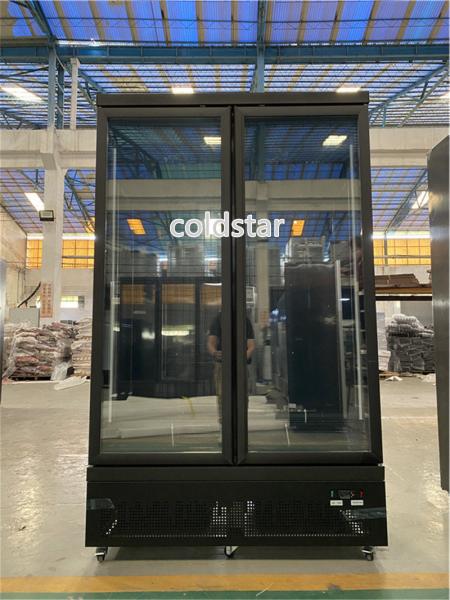 Commercial Upright Glass Door Refrigerated Showcase Supermarket Multi Deck Beverage Cooler