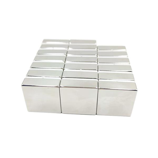Nickel Coating Sintered Neodymium Magnet Rectangle Neodymium Magnet Multi Polar