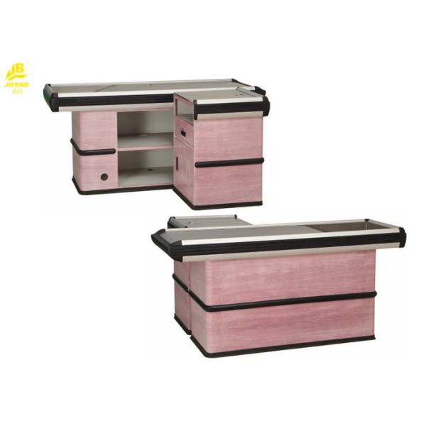 304 Stainless Steel Supermarket Checkout Counter 1800x600x850mm Dimension
