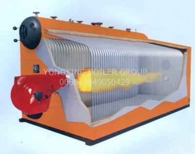 Caldeira de vapor ateada fogo de condensação dobro da caldeira do tubo de fogo do cilindro multi - fuel-óleo -