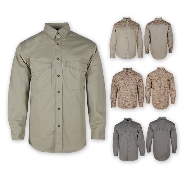 T-shirt en coton ignifuge T-shirt ignifuge arc-résistant style américain vêtements de travail ignifuge