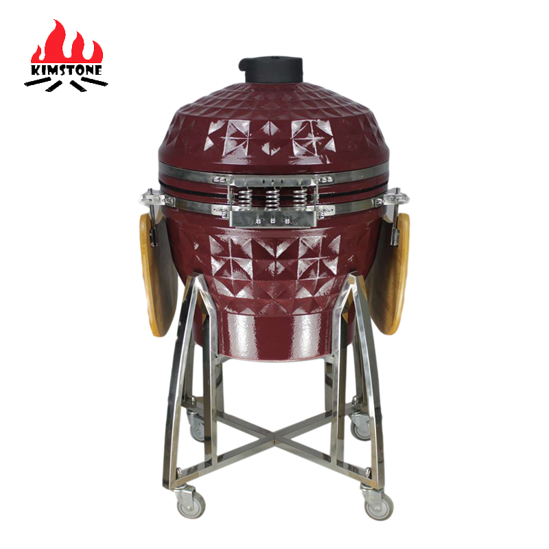 KIMSTONE Hot Sale Komodo Diamond 24 Inch Parrilla Para Barbacoas Outdoor Bbq Ceramic burner Pizza Oven Kamado Charcoal Bbq Grill
