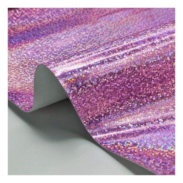 Pu Holographic Mirror Leather Big Glass Pattern Grain Mirror Synthetic Artificial Faux Shoes Vanity Case Handbag Leather Fabric