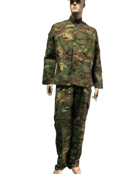 Custom ACU Military Uniform Set Camouflage Ripstop Twill Fabric