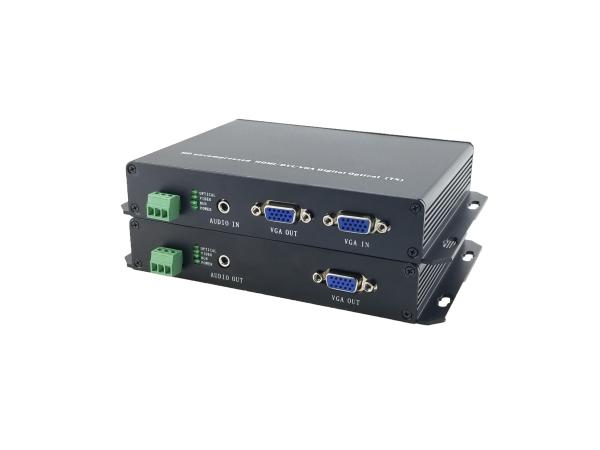 uncompressed ,one channel transmit audio ,VGA video audio  fiber media converter,CE FCC RoHS,FC, 1310nm/1550nm