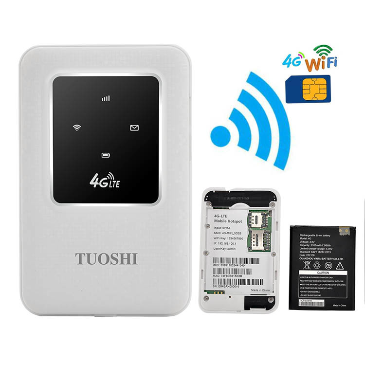 Точка доступа 4G LTE мобильная WiFi открыла батарею беспроводного маршрутизатора Wifi резервную