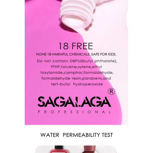 Polissage pour ongles à base d'eau de marque privée non toxique Perméable pour les enfants Peel off Respirant Halal Organique Respirant et Perméable