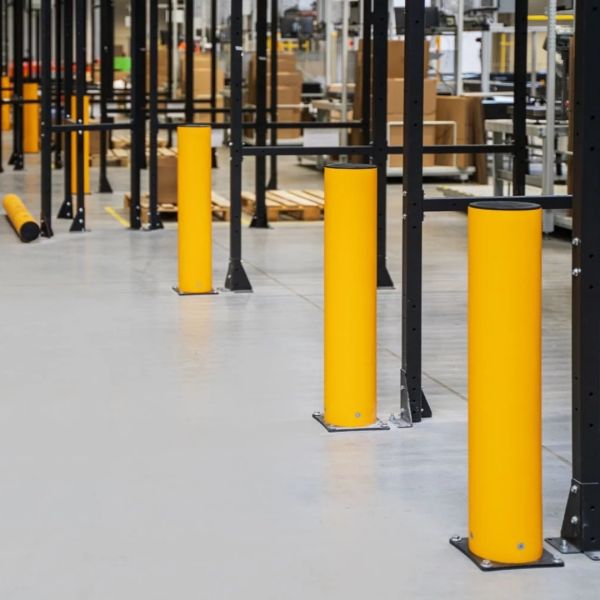 Warehouse Protective Flexible Barricades Polymer Guardrail