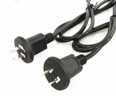 Japanese black 2 Pin Power Cord with stripped end 0.5m-10m copper power cable