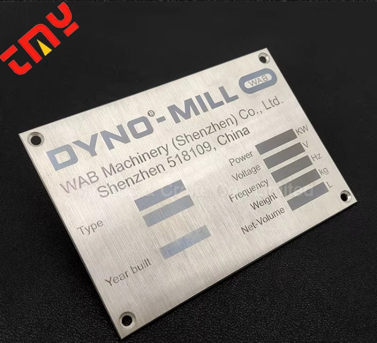 Customize Metal Industrial Label Tag Equipment Data Plates Tags for Common Elements