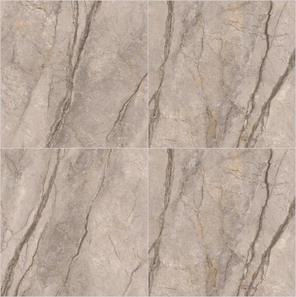 Brown Polished Sintered Stone Slabs 1200x1200mm for Indoor Floor