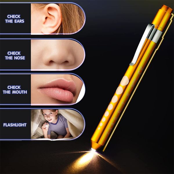 Yellow Light Medical Pen Torch Light for Nurse Students and Doctors by Manufacturers