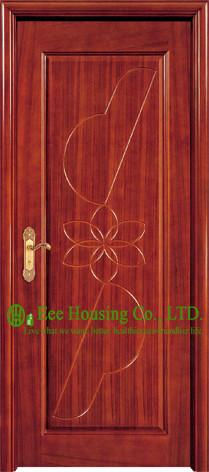 Flush Timber Veneer Wood Door With Handle and Lock,Teak Wood Door Design Main doors