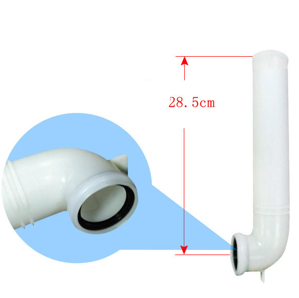 In-Wall Concealed Toilet Flushing Elbow Pipe Anti-Clogging Water-Saving Thickened Suitable For Multiple Models Of Toilet Seat Accessories HDPE