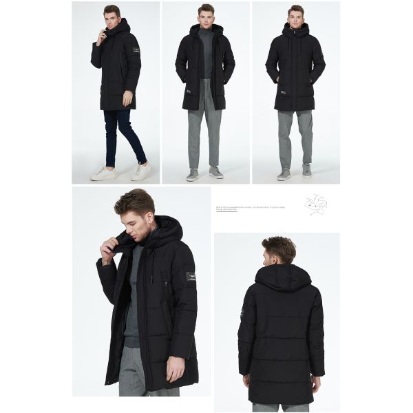 Medium Length Men Winter Jacket Thick Mens Big And Tall Winter Coats With Four Pocket