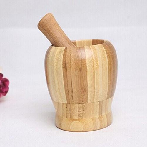 bamboo mortar and pestle mortar using for garlic with wholesale price