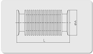 304 / 316L Custom Precision Parts Compressible Flexible Bellows For Vacuum Industry