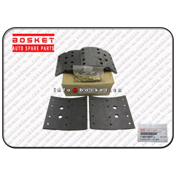 Original 1-88310839-0 1883108390 Standard Rear Brake Lining Set for ISUZU FSR Parts