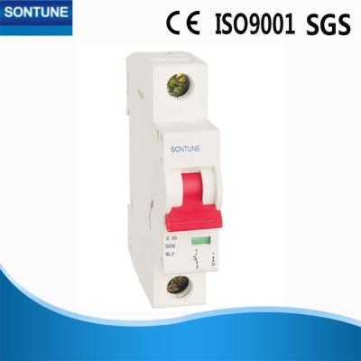 Interruptor 3p diminuto da série do IEC 60898 SL7-63 1Pole 6KA (MCB)