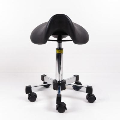 Polyurethane Ergonomic Anti Static Stool Swivel Saddle Stool For Workshop