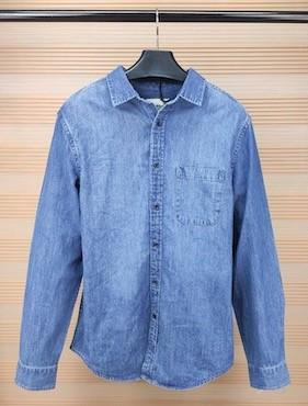 Mens Slim Style Denim Coat Blue Color Lined Demin Jacket In - Stock Items