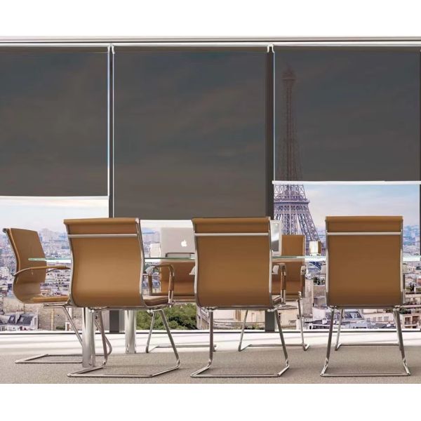 35% Fiberglass 65% PVC Sunscreen Blind Fabric For Windows 30m