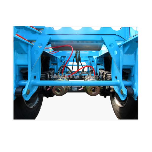 40 футовый прямой стальной полуприцеп с 6 осями 11 м. Дамповый прицеп 90 тонн JOST 2.0 / 3.5 дюйма / 2041