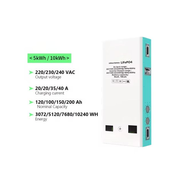 51.2V 100Ah система батареи для хранения солнечной энергии с встроенным инвертором для применения солнечной энергии