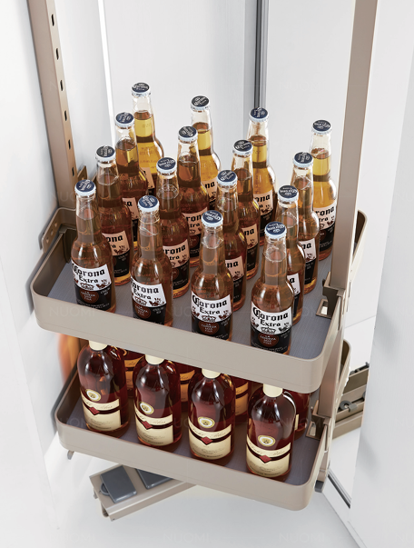 Удаляемые MDF-установки Кухонные шкафы аксессуары 304SUS Вытяжные корзины