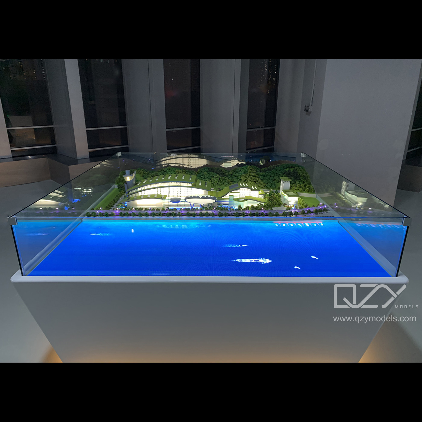 Создание модели воды - Shenzhen Energy Group 1:300 Nanshan Model