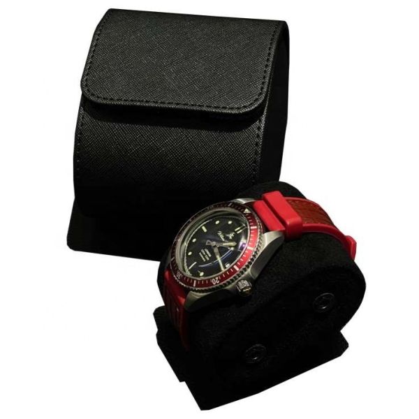 Customized Watch Packaging Roll with Pu Leather and Cardboard Min Qty 100