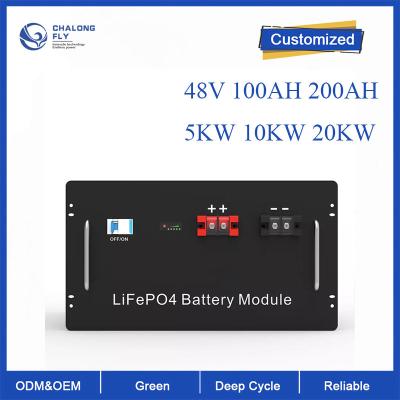 Bateria do fosfato do ferro do lítio do armazenamento de energia do ODM do OEM da bateria de lítio LiFePo4 48V 5KW 10KW para carros de EV/RV/Boats/Golf