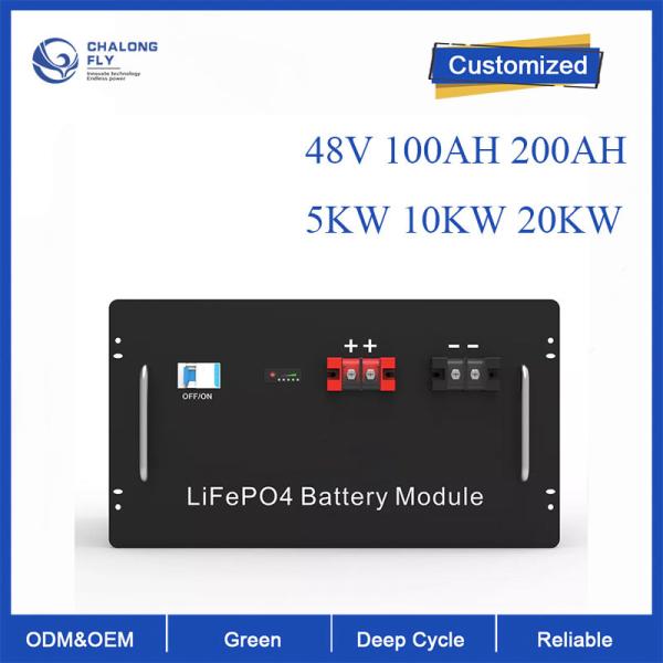 Bateria do fosfato do ferro do lítio do armazenamento de energia do ODM do OEM da bateria de lítio LiFePo4 48V 5KW 10KW para carros de EV/RV/Boats/Golf