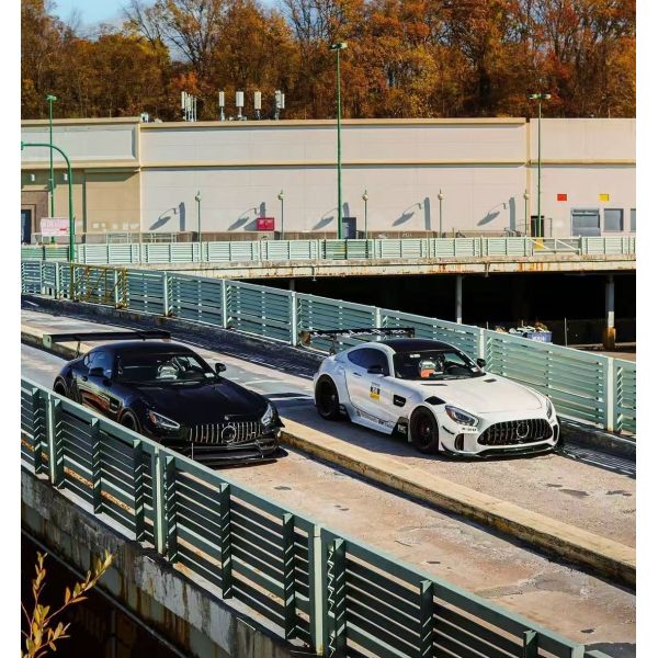 For Mercedes AMG GT Carbon Fiber Widebody Kit AMG GT Upgraded CBE Style Front Lip Diffuser Spoiler Widebody Kit