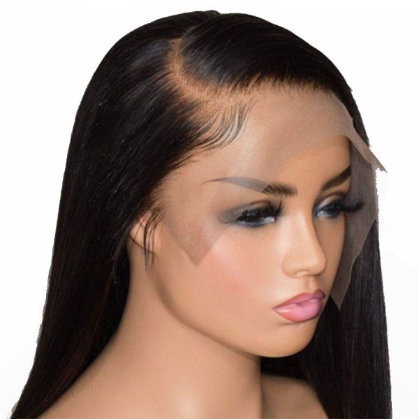 10-24 Inch Brazilian Curly Remy Human Hair Full Lace Wig Hand Tied Transparent French Lace