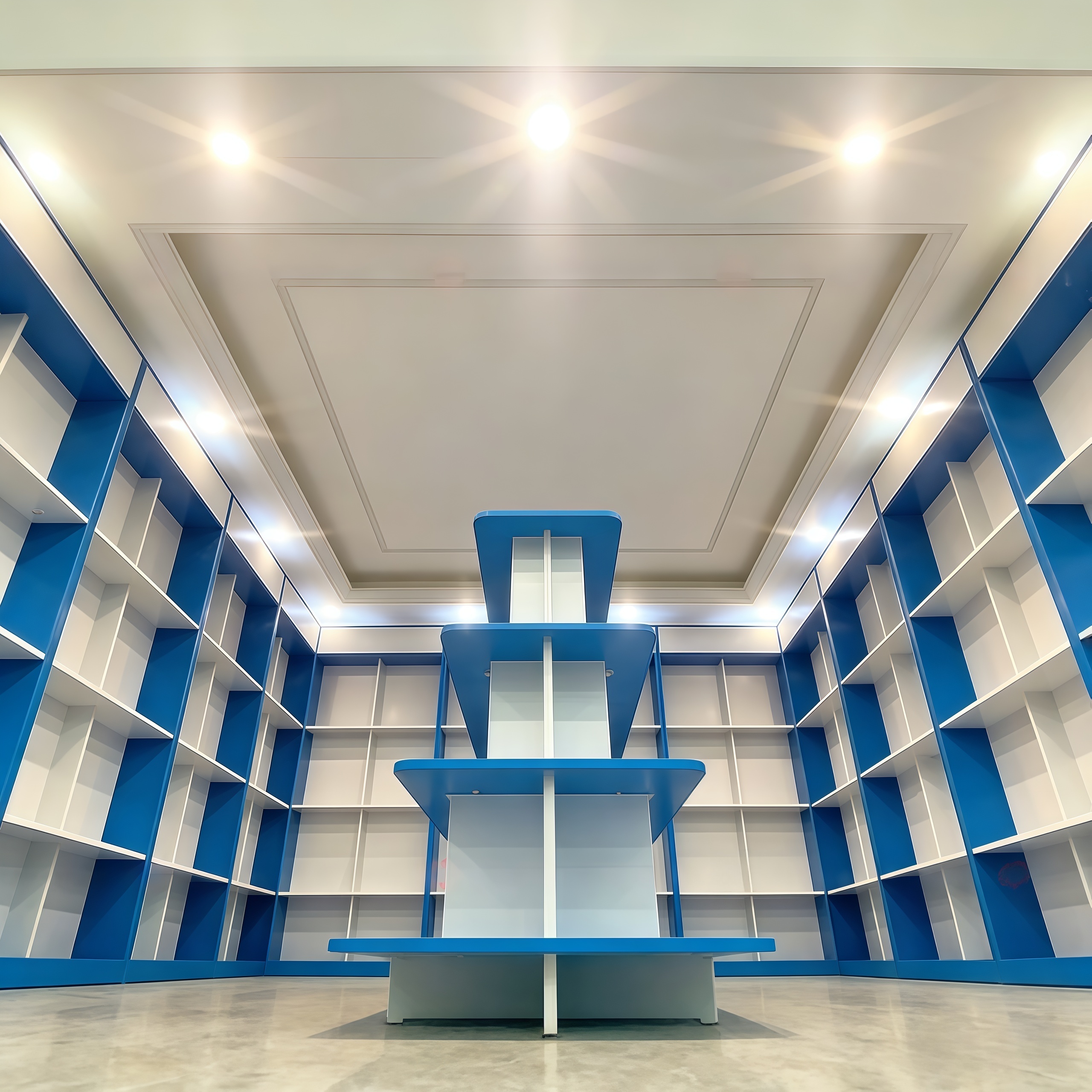 Durable Wood Pharmacy Shelving and Glass Medical Display Cabinets for Retail Drugstore Furniture Layout