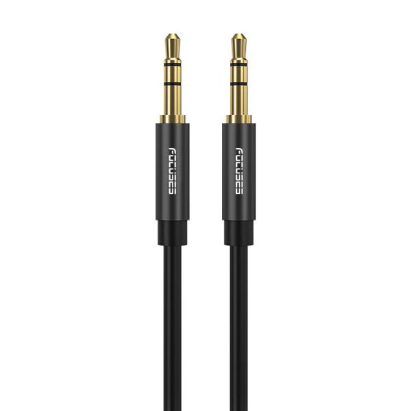FCC Beveled Stepdown Male To Male Stereo Audio Aux Cable For Cellphone