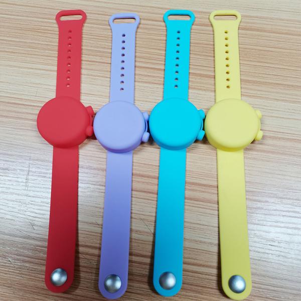 Hand Sanitizer Silicone Refillable Wristband Wearable Dispenser Bracelet  Gel Holder
