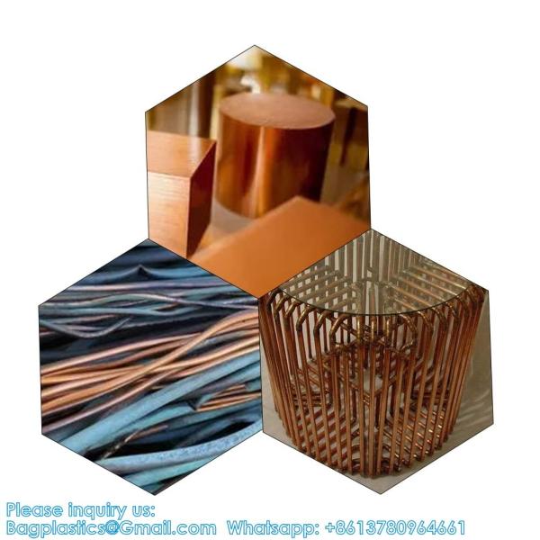 Solid Copper Rod Bare Pure Copper Round Rod Copper Bar Dia 8mm Brass Metal Rod 1/4(7mm) Dia 7.87 Length CU