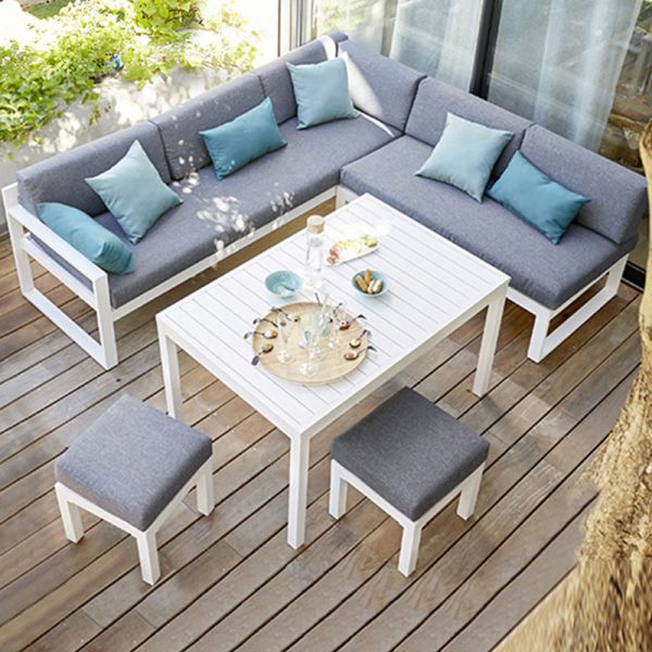Swimming Pool Furniture Outdoor Modern Customized Garden Sofa Set Furniture L Shape