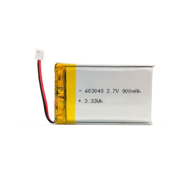 High Discharge Rate Battery 603048 Rechargeable 3.7 V 900mah Lipo Lithium Polymer Battery Pack RoHS