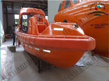 International Orange FRP SOLAS Rescue Boats With CCS BV ABS GL Approved