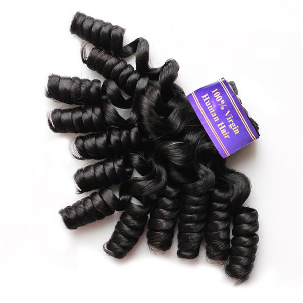 Grade 7A 8A Tangle Free Natural Color  Virgin Peruvian Hair Weaving