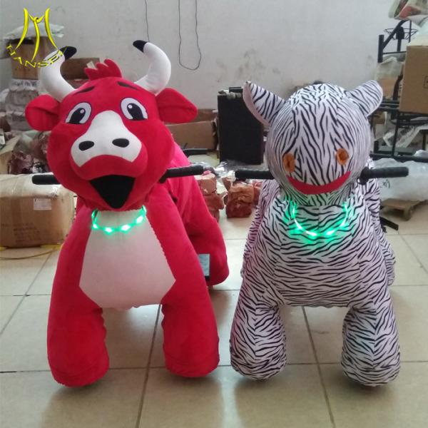 Hansel wholesales animal motorized bicycle and coin operated ride on furry animal