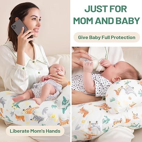 Lavado en máquina almohada de apoyo de lactancia extraíble personalizable