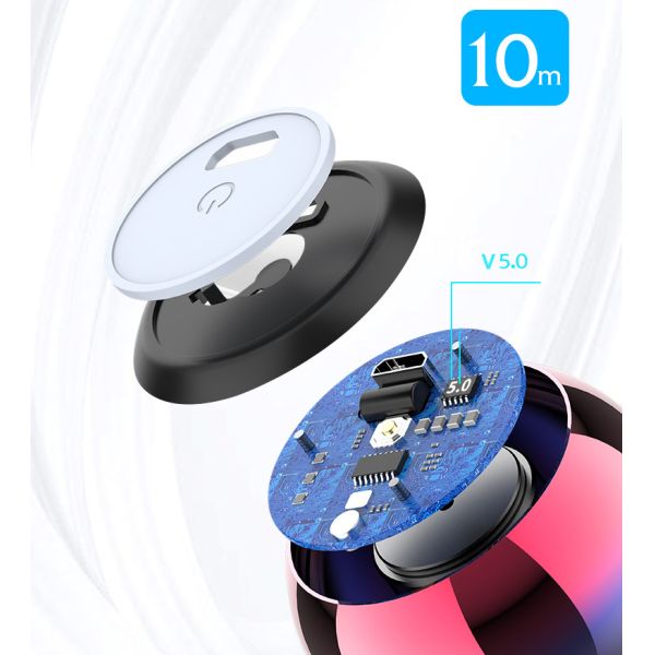 2024 Metal Speaker Electroplating Tws Speakers Type-C Port Wireless Bluetooth Speaker for Mobile Phone Compatibility