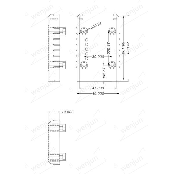 OEM Assembled Female OBDII 16 Pin 327 Housing With OBD Connector