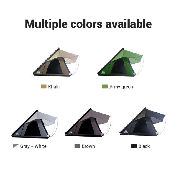 Aluminum Roof Top Tent 300gsm Polyester 212x131x155cm for Pickup