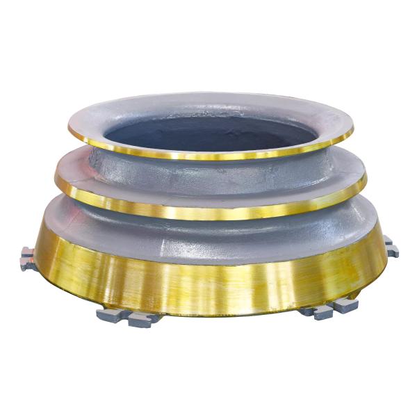 100TPH Limestone Cone Crusher Equipment Wear Spare Parts Concave Bowl Liner