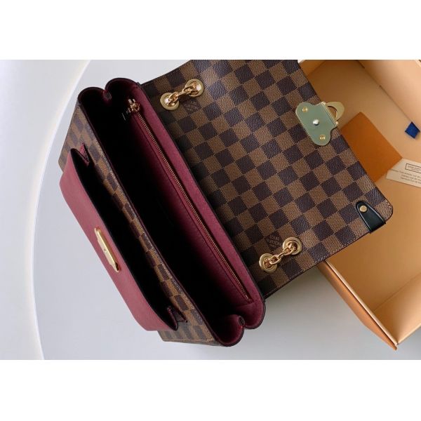 M40108 M40109 M401130 M40312 Damier Ebene Carvas And Soft Cowhide With Unique Design Chain Cross-Body Bag